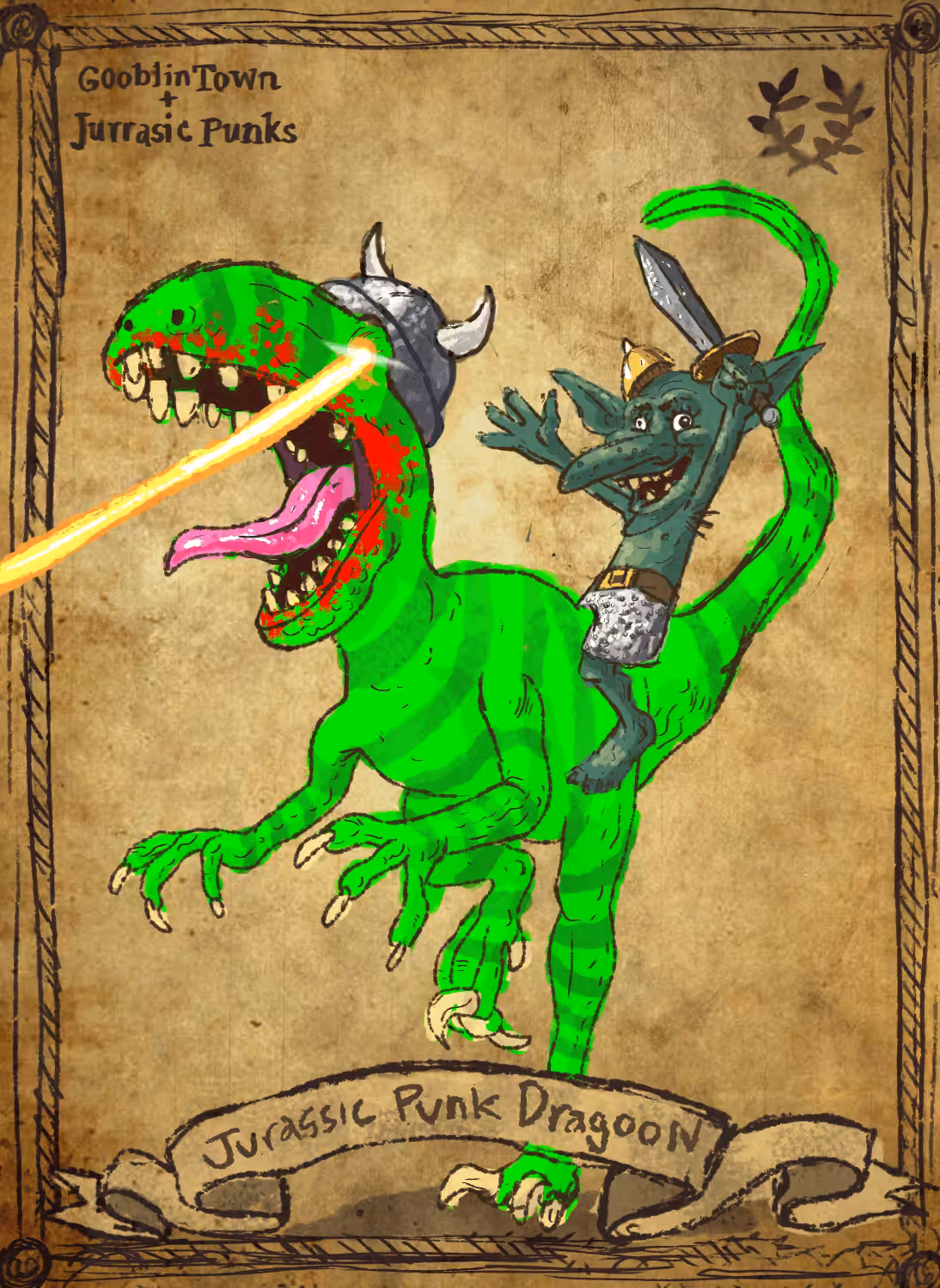Jurassic Punk Dragoon: Green Edition (Unique, 1/1)