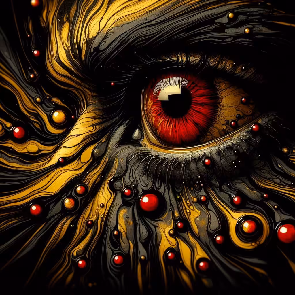 Fluid red eye