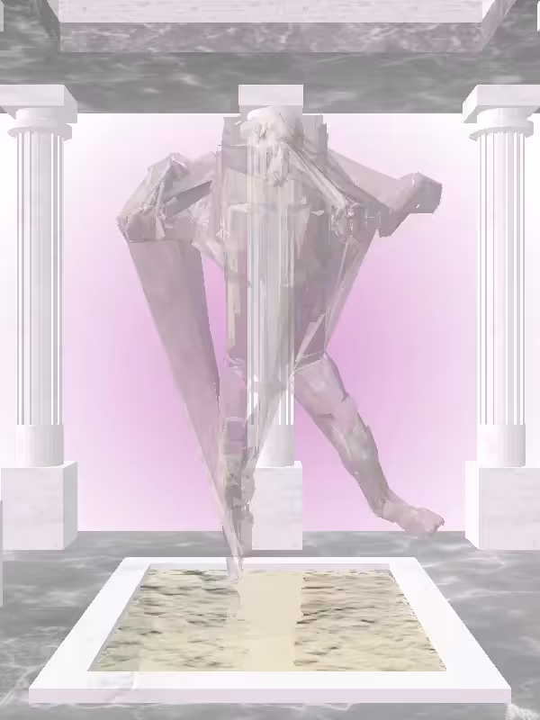 HeavenComputer: The Fading Treading Water Raw Skin Man #528