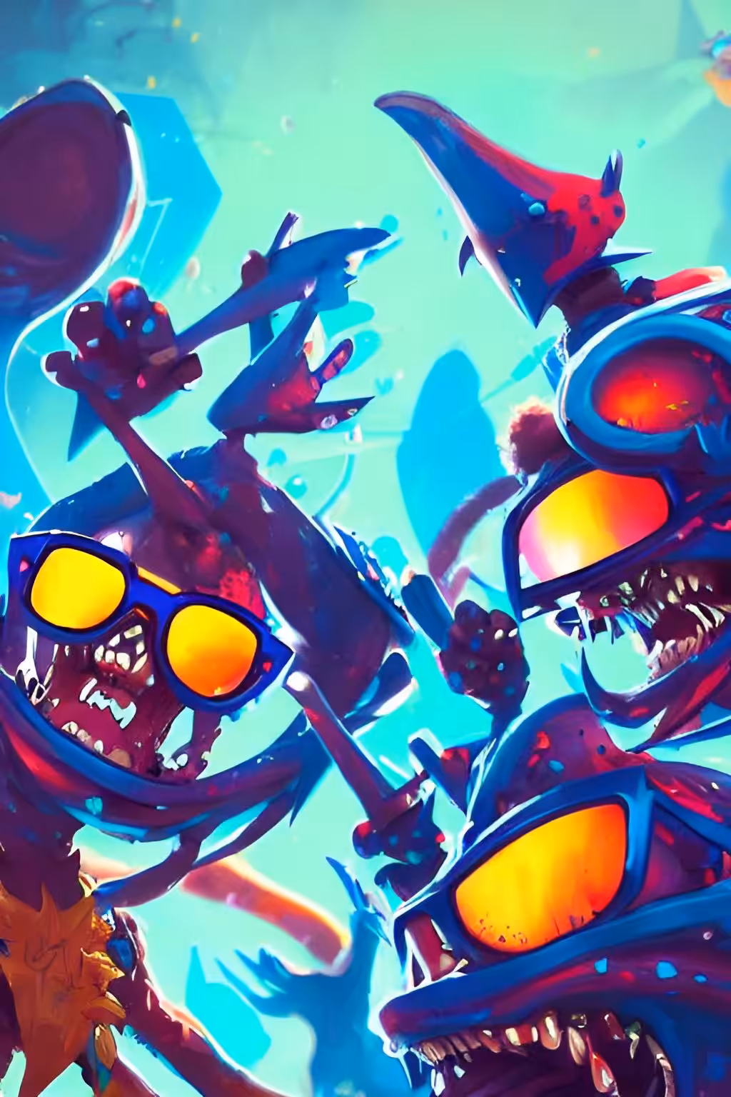 Splatter Punks AI: Splatter Punks Blue #2