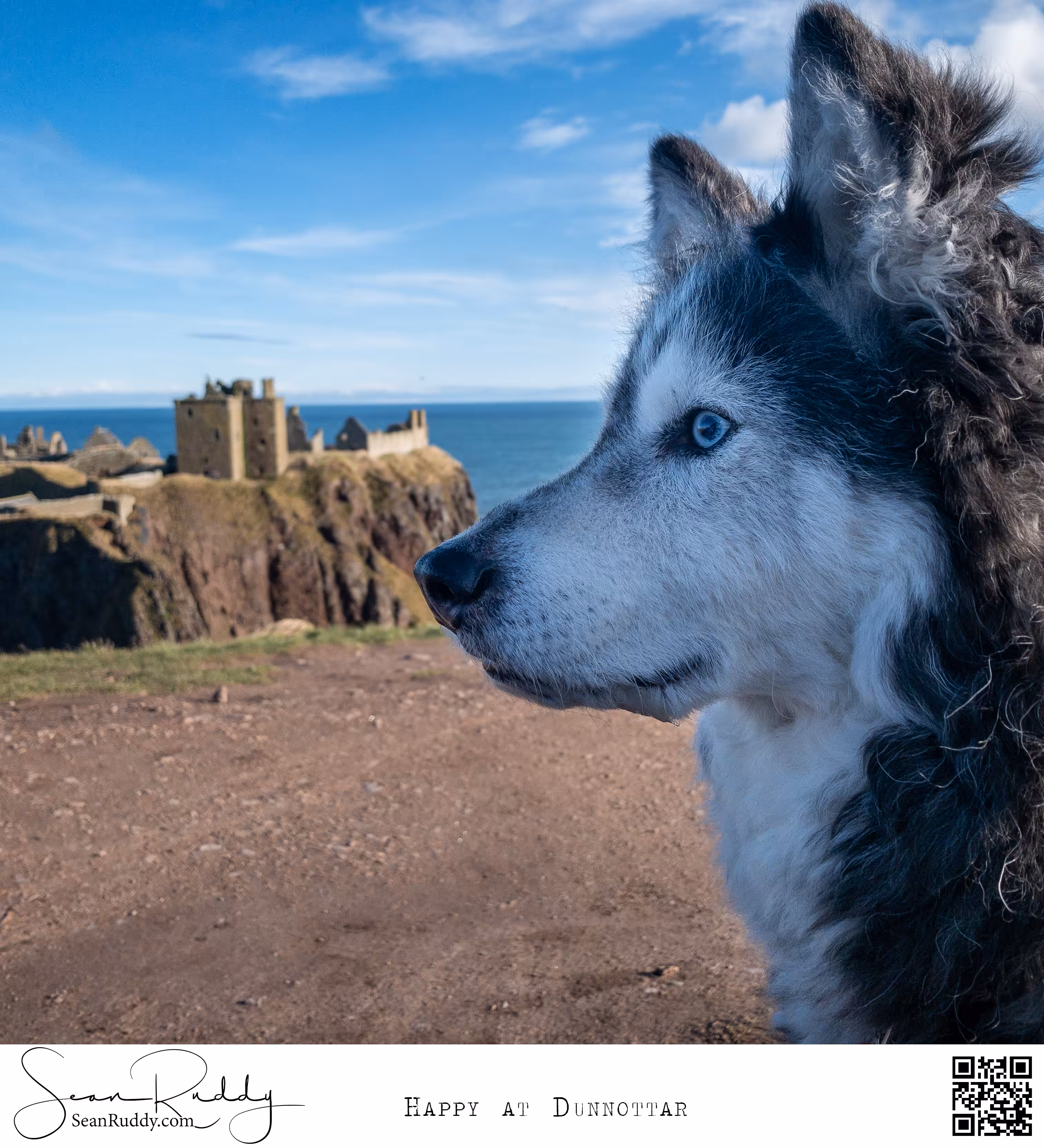Happy at Dunnottar Castle