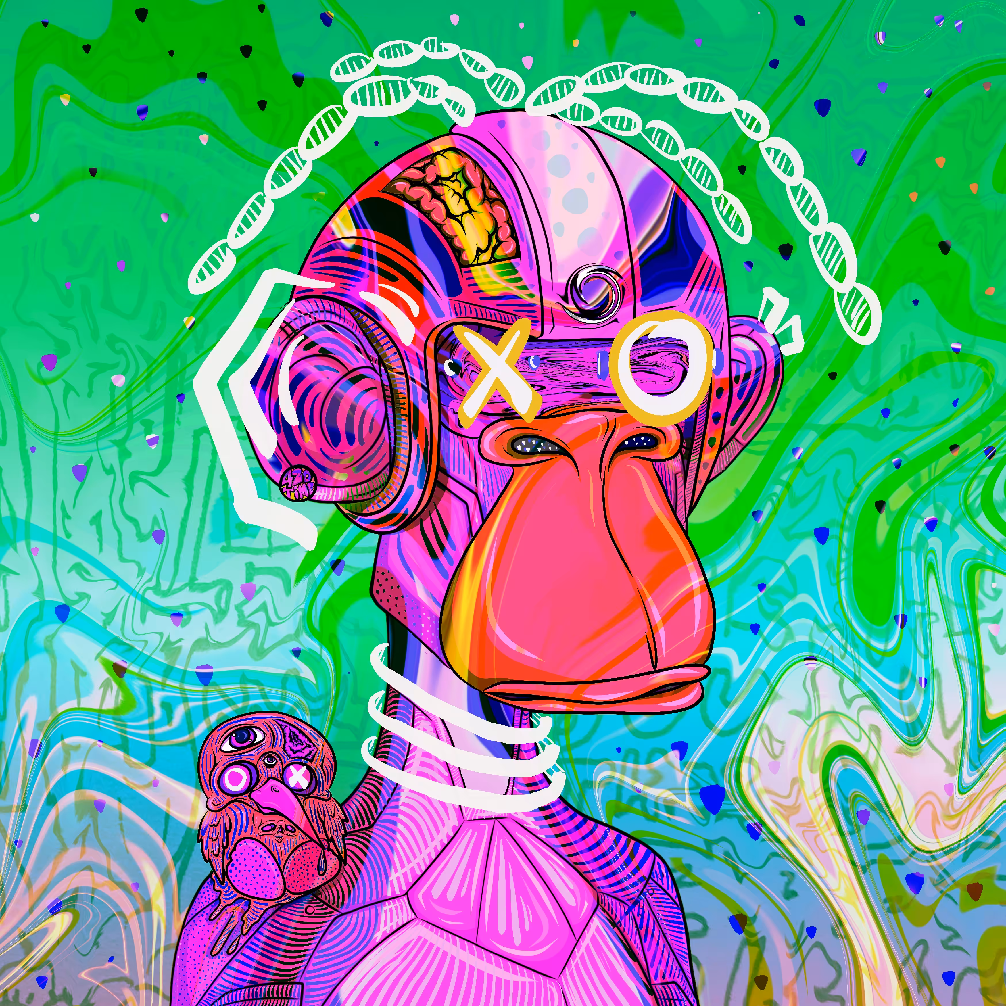 Sprinkle Rocket Caked Apes