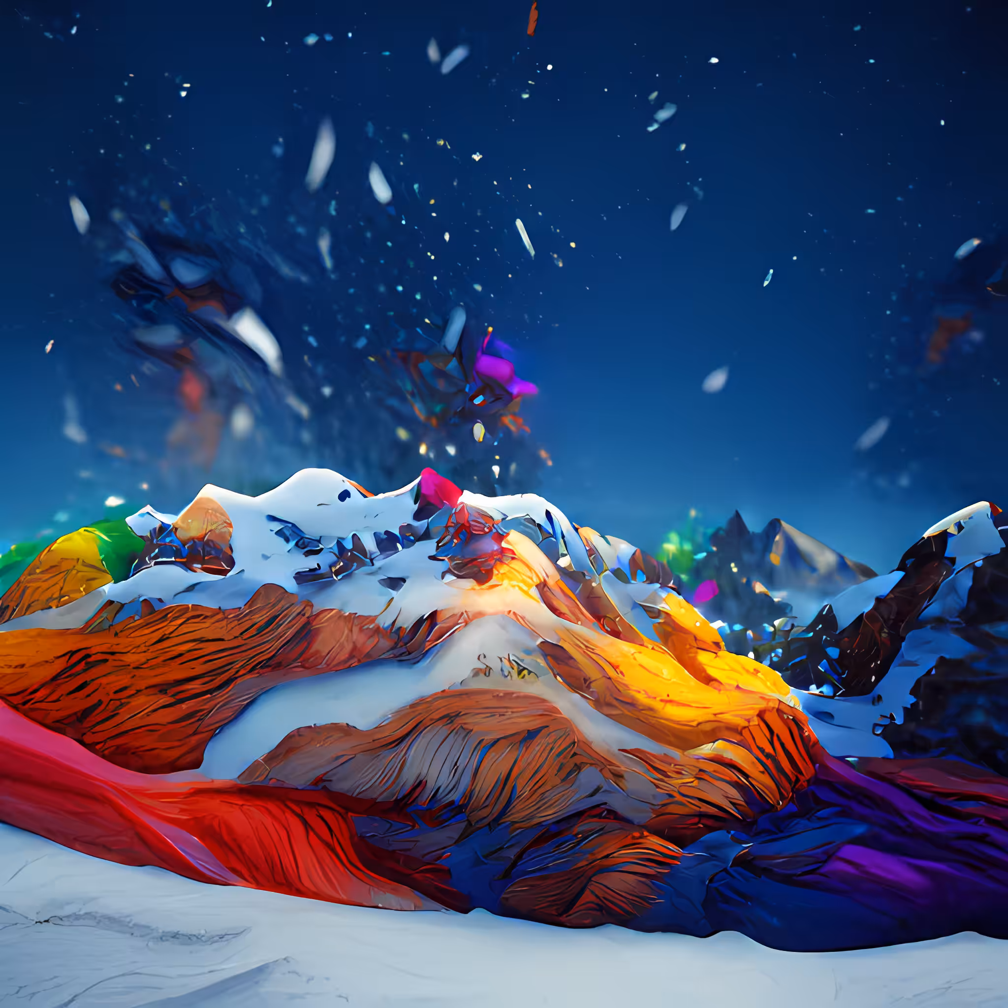 Snowy AI Mountains #5