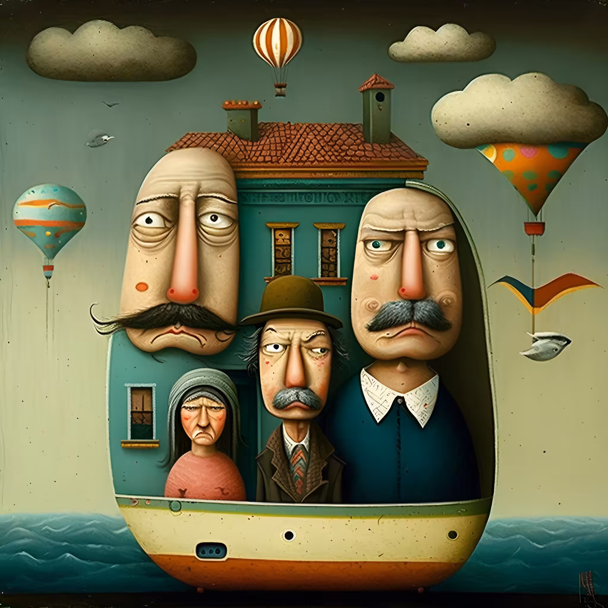 Emotionless portraits