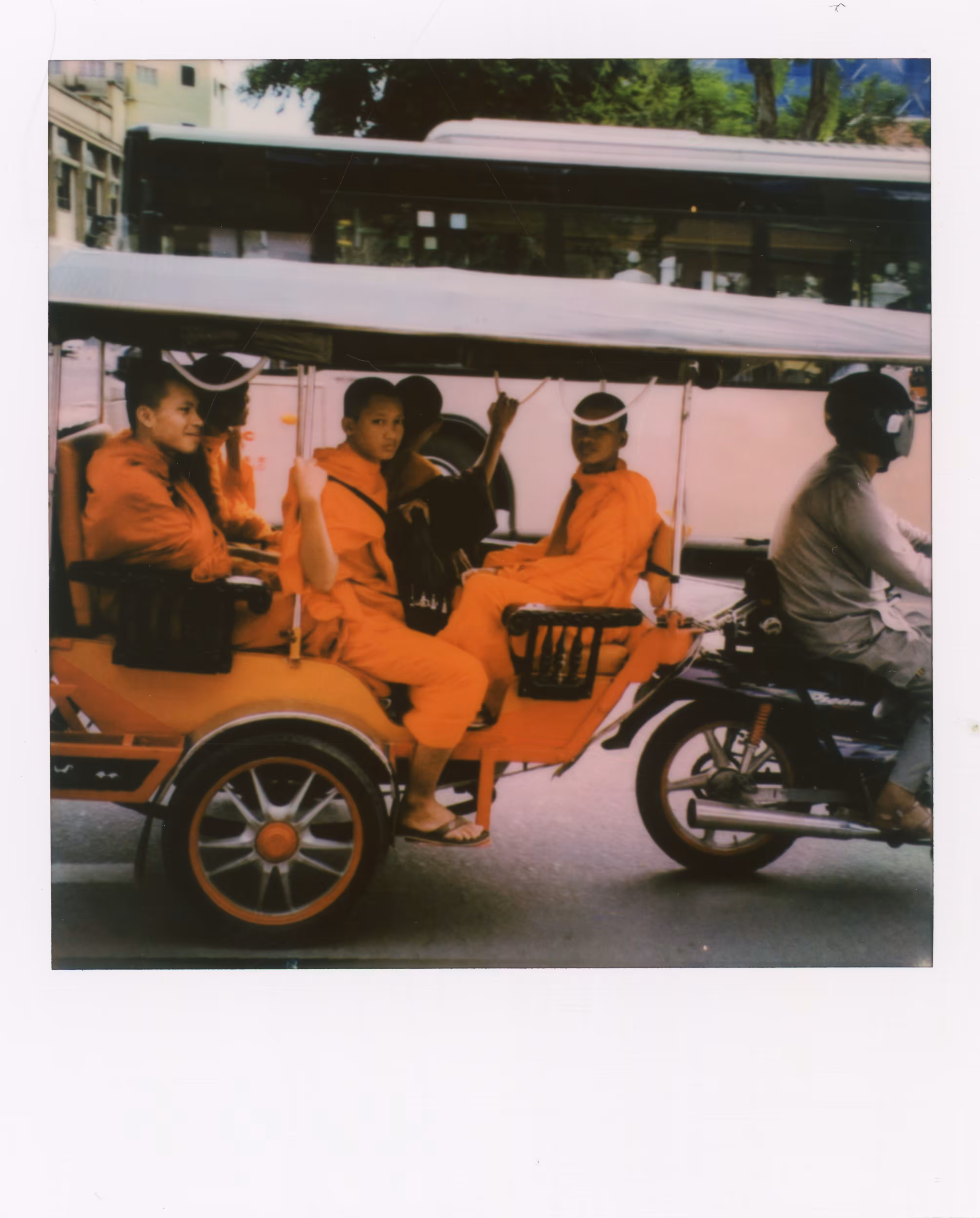 Monks on a Tuk Tuk 