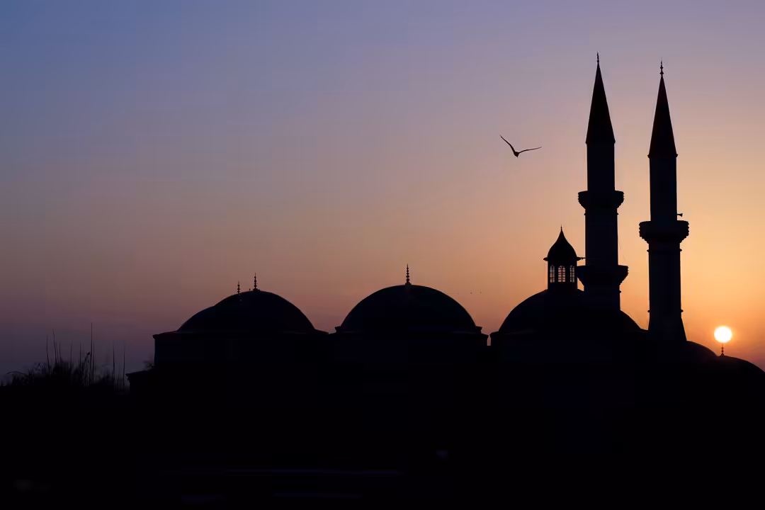 Sunset in Edirne Old Mosque 