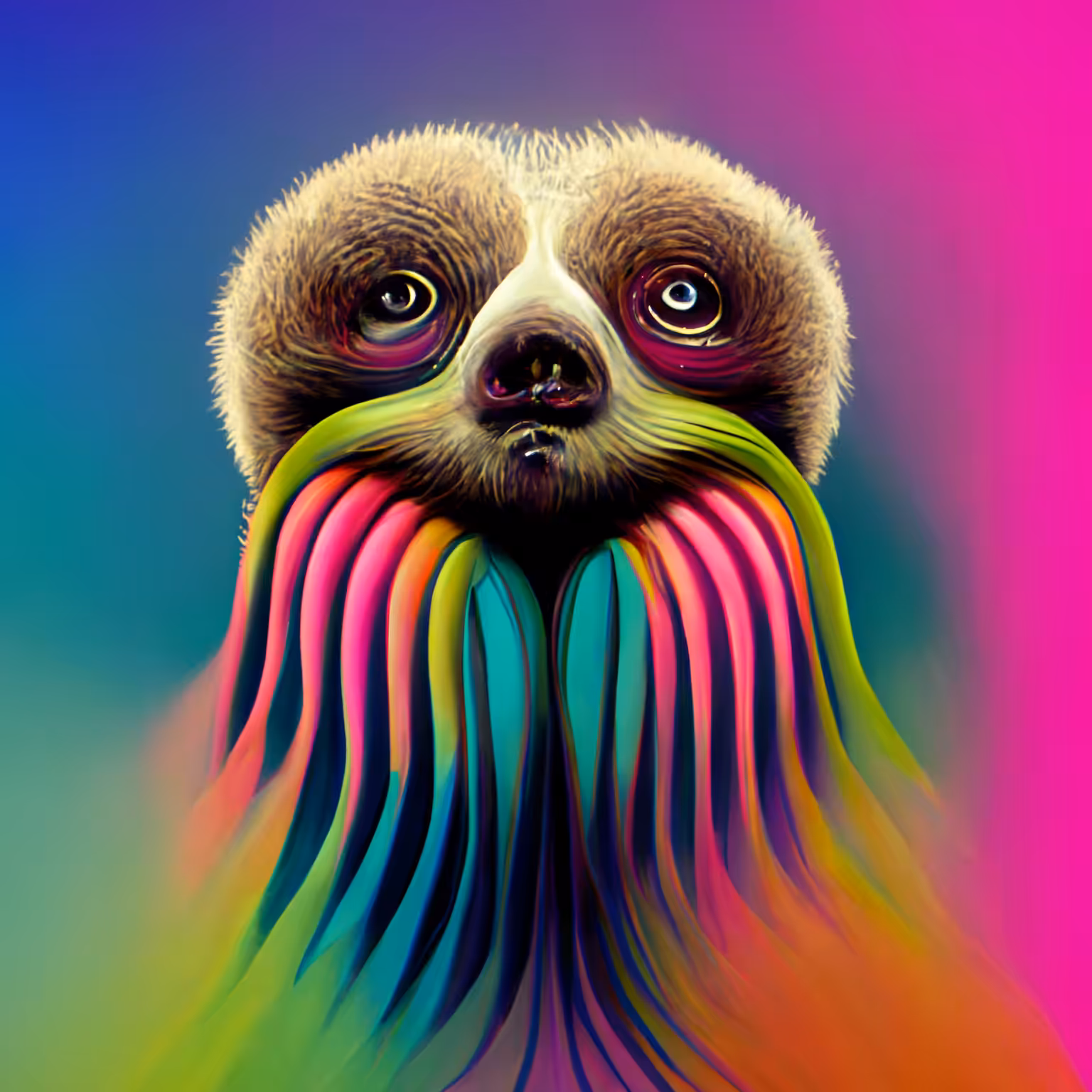Psychedelic Sloth 08