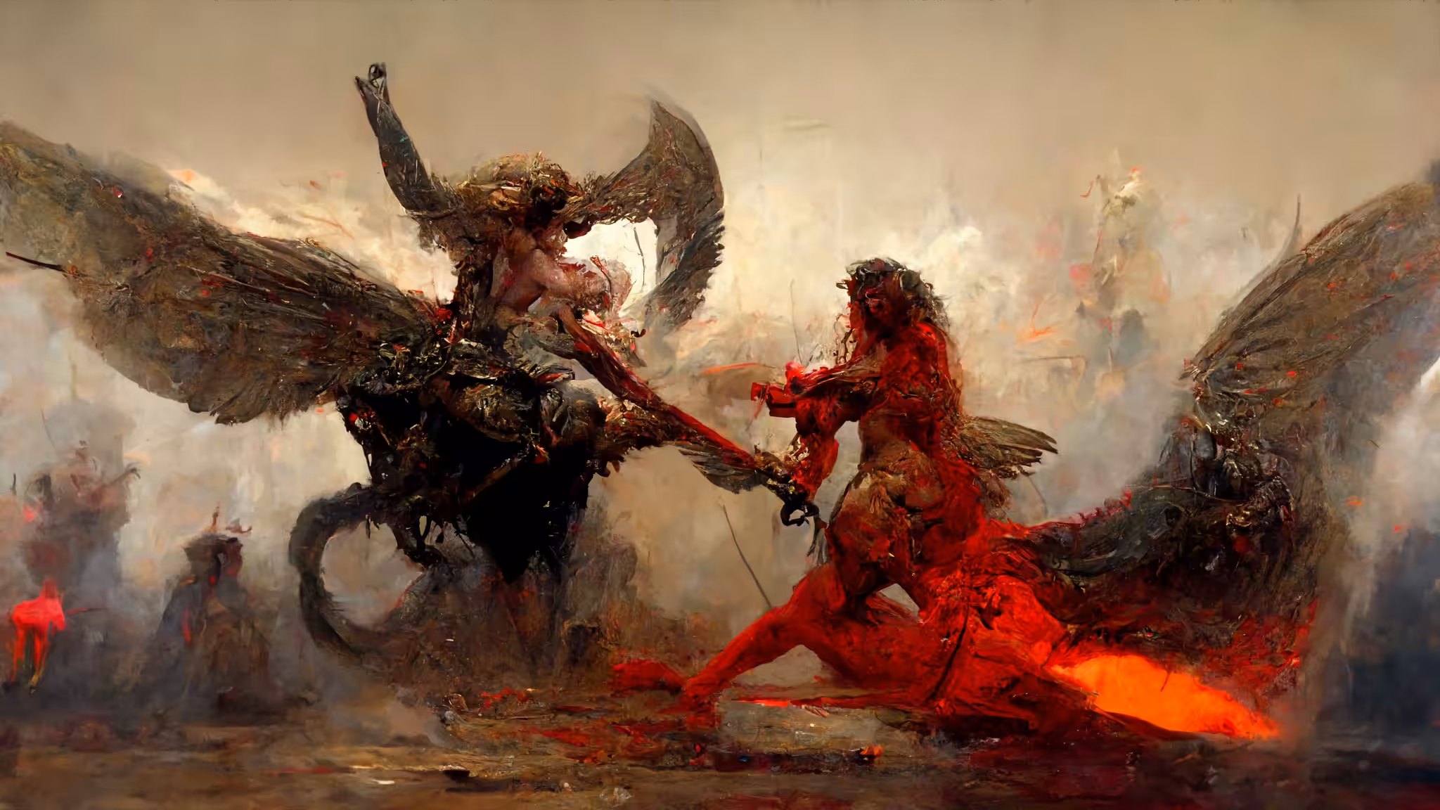 Lucifer against Michael 
