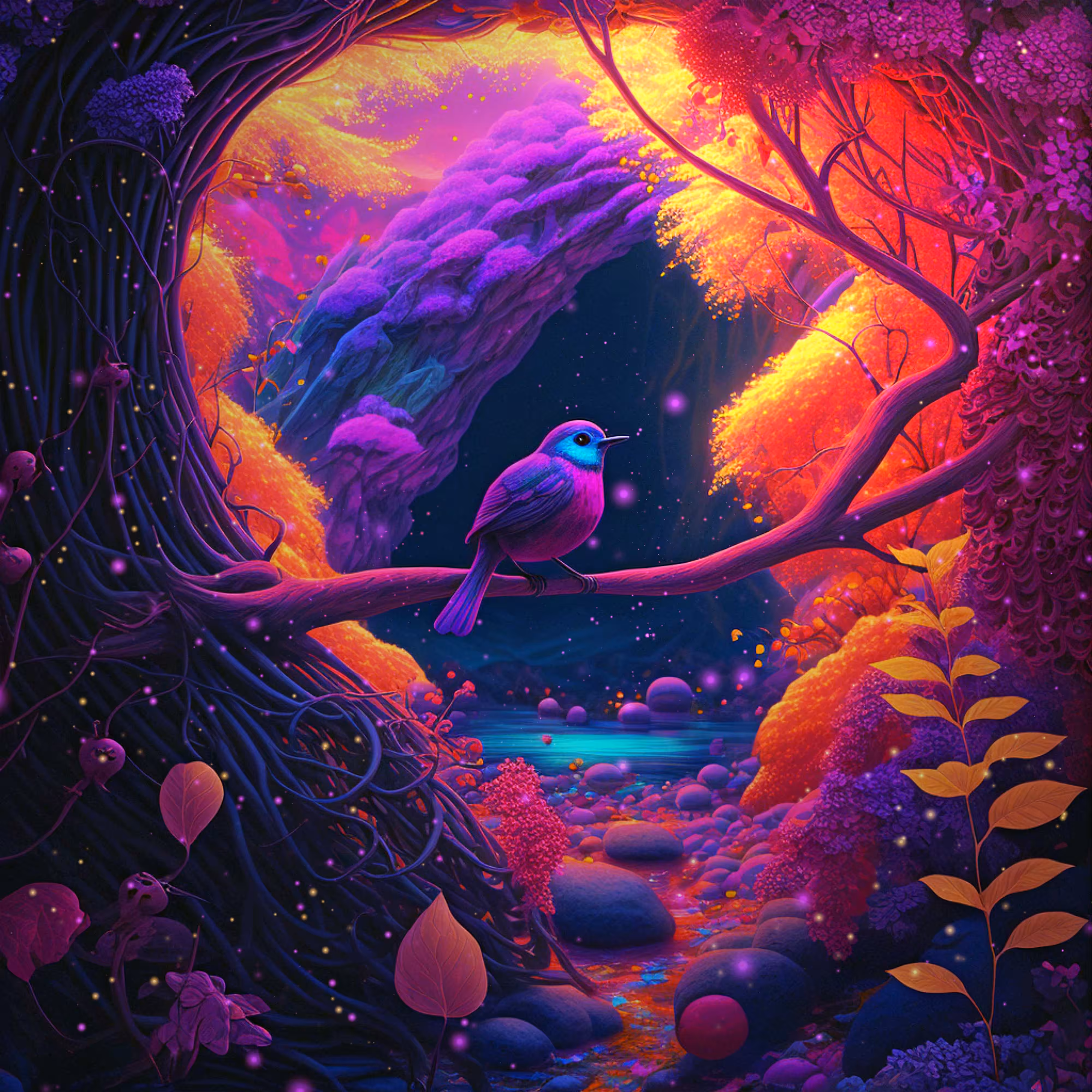 Purple forest mystery