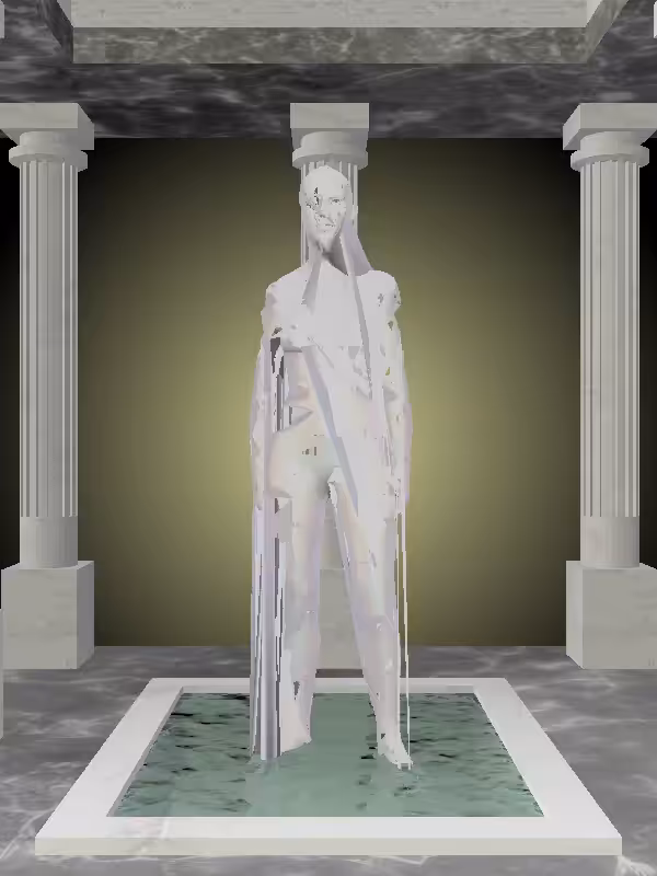 HeavenComputer: The Phone Calling Dusky Pale Pink Woman #6642