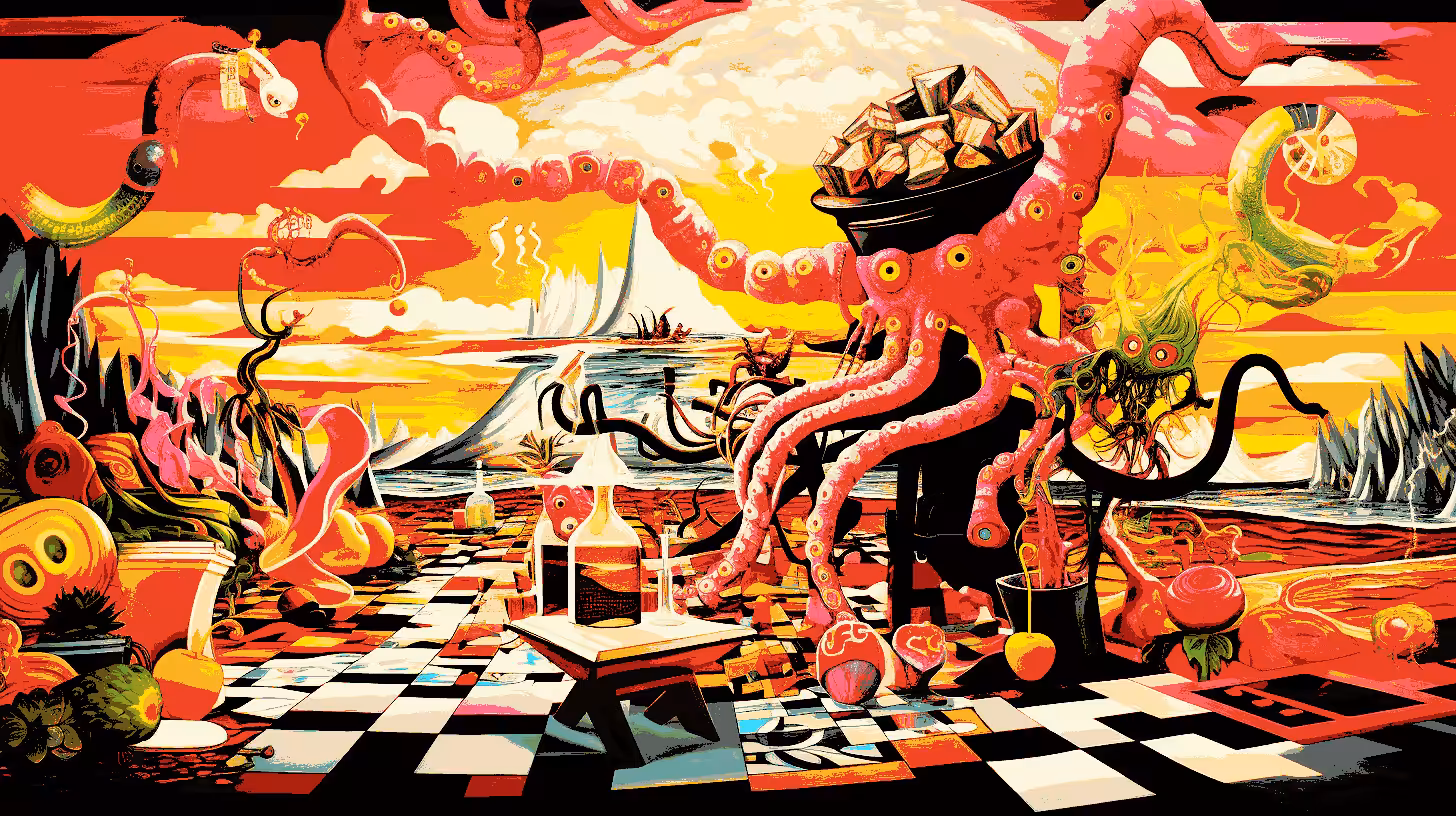 The smoky soiree of an octopus