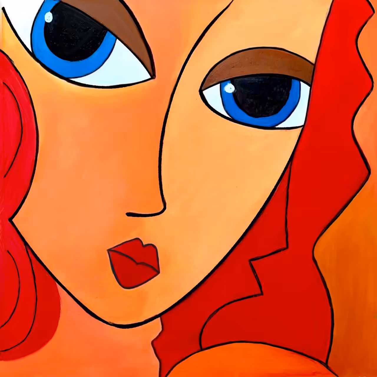 The Big-eyed girl 