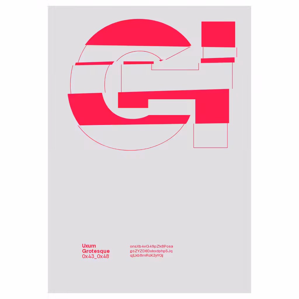 GlyphJam - Uxum Grotesque #18