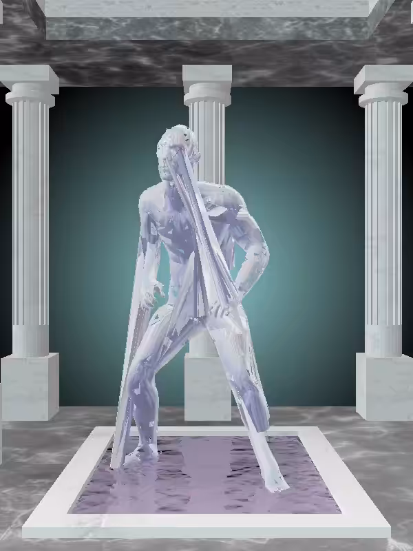 HeavenComputer: The Kicking Melted Blue Man #810