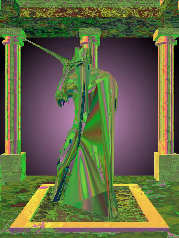 HeavenComputer: The Punching Aqua Green Man #1456
