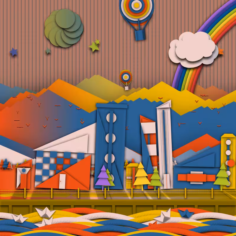 Paper Art 2.5D #103
