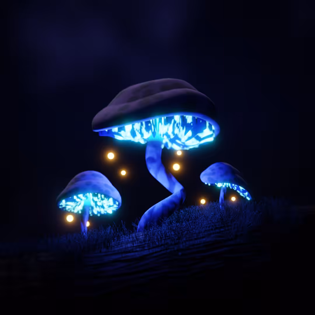 Glowing Mushrooms