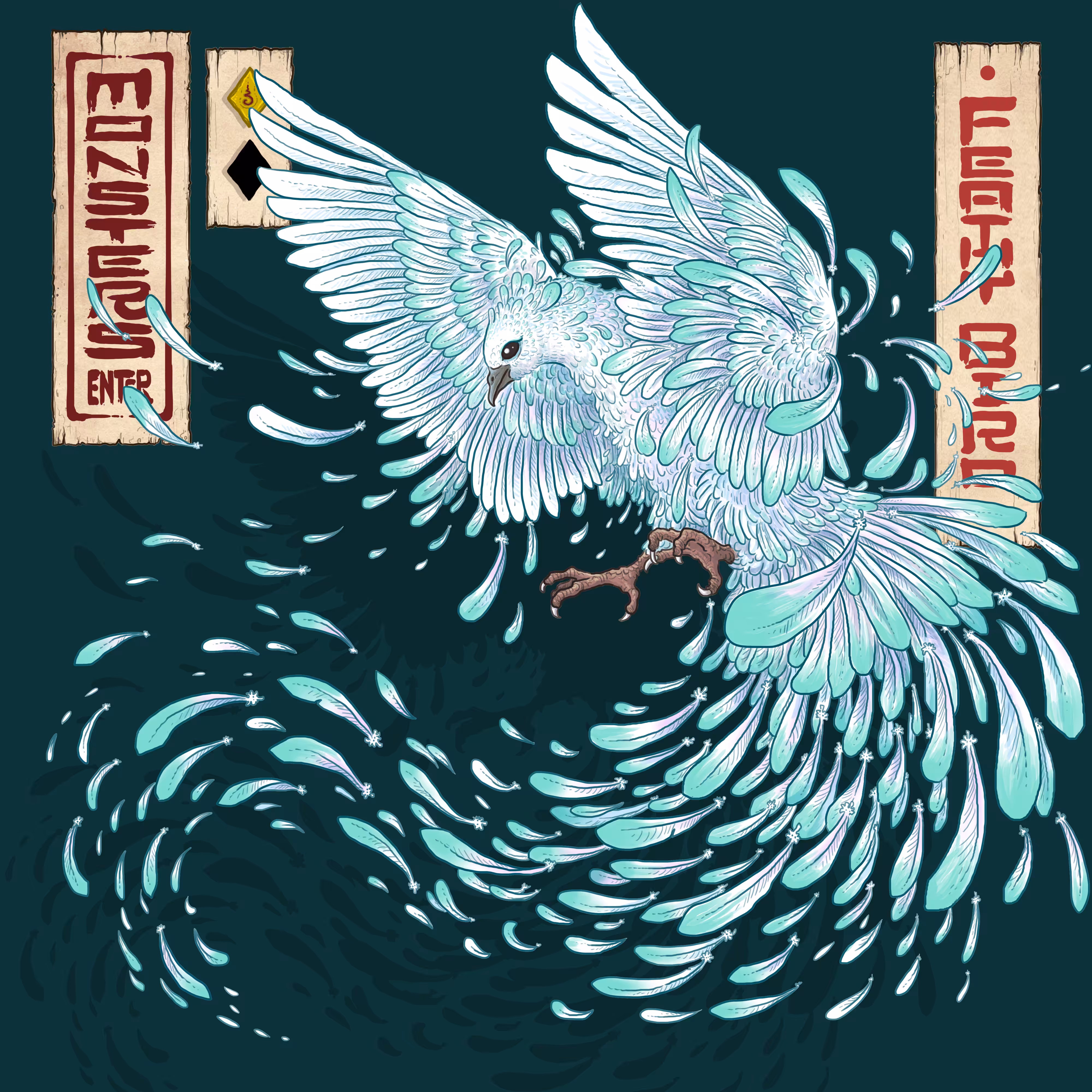 MONSTERS ENTER #025 - Feathy bird