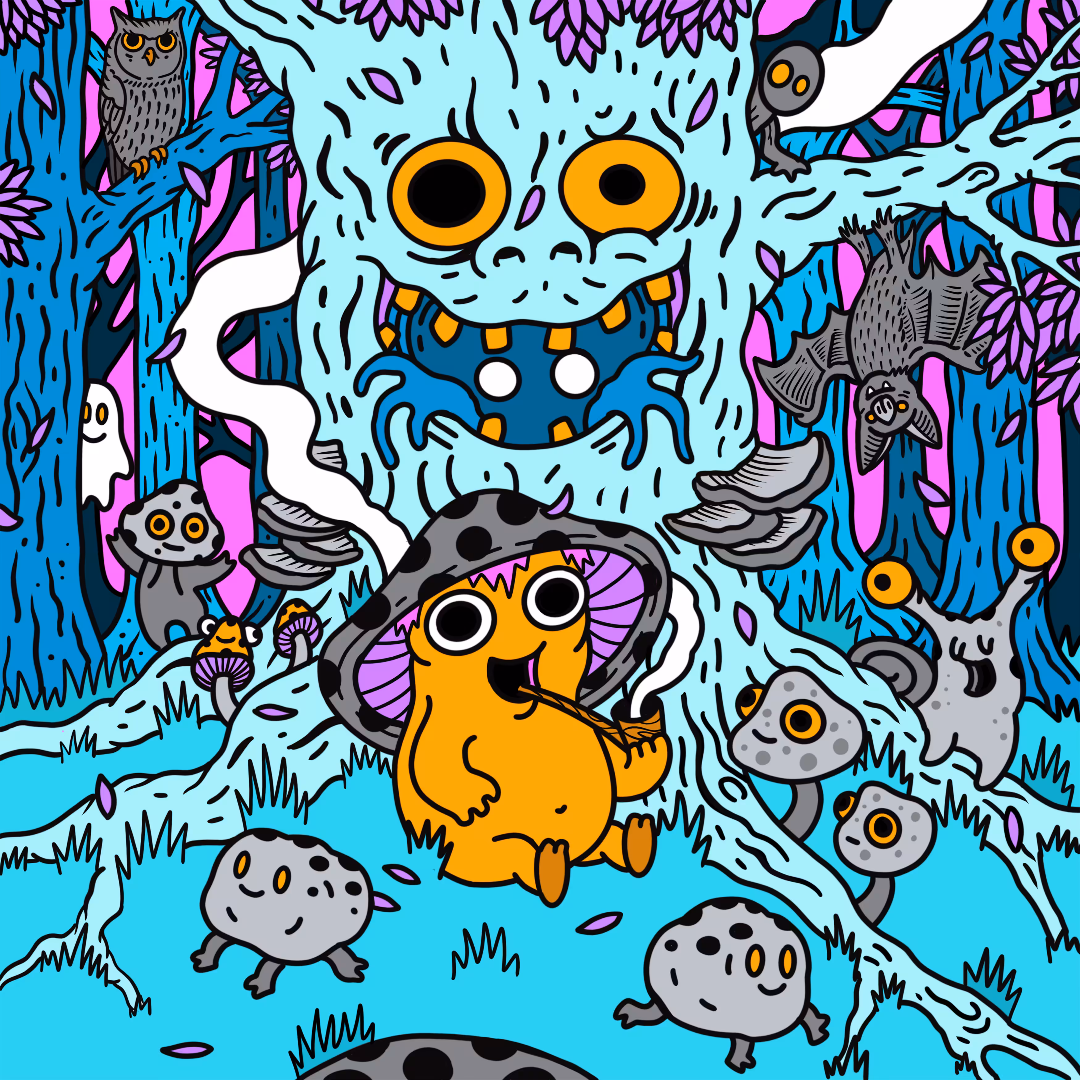 "Midnight Mushroom party"