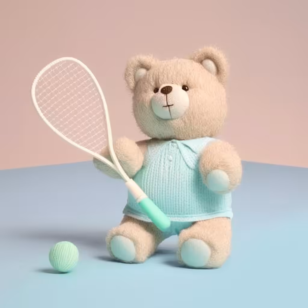 Sports toy girl-bear