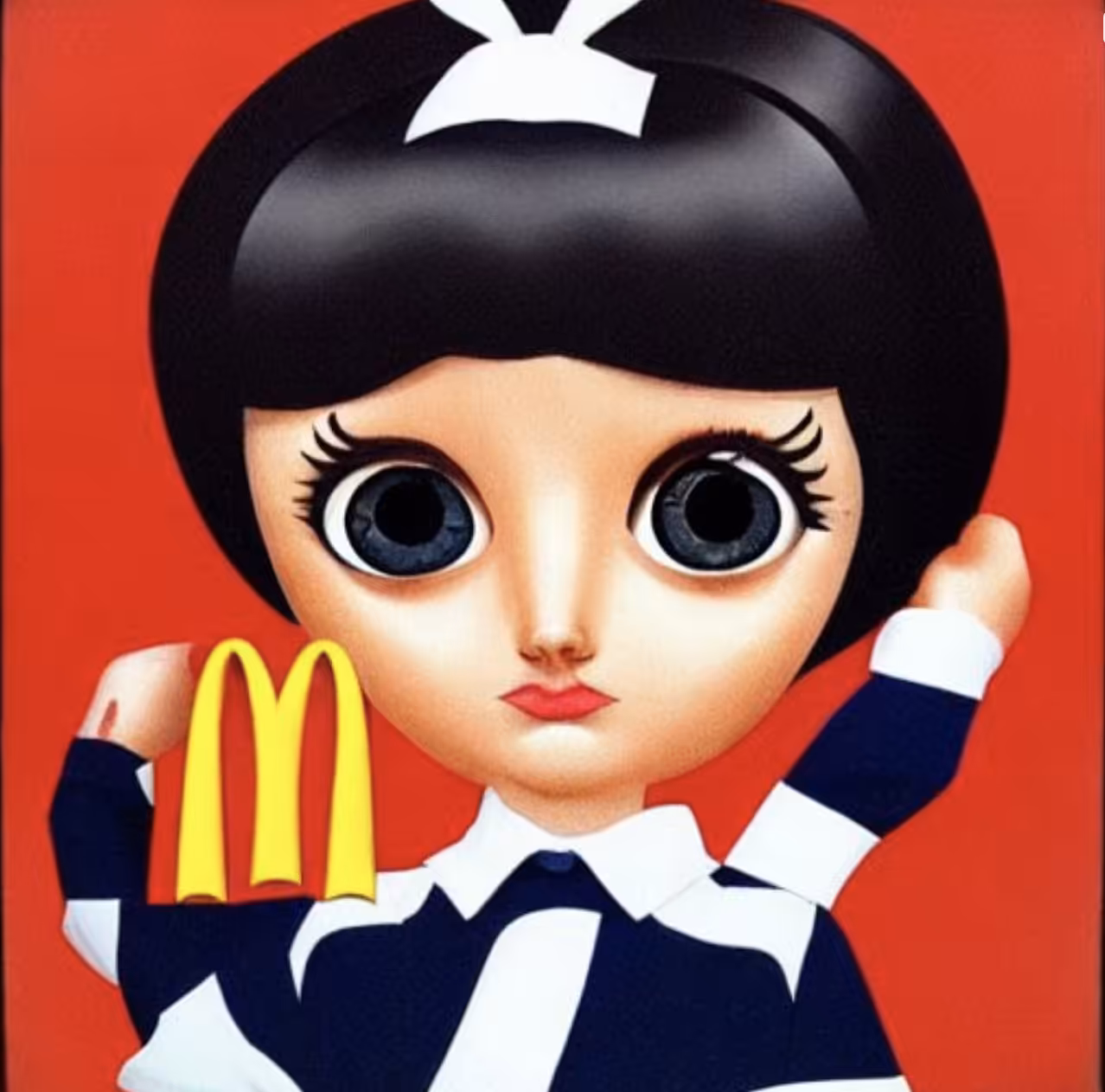 Ai McDonald's Staring Child