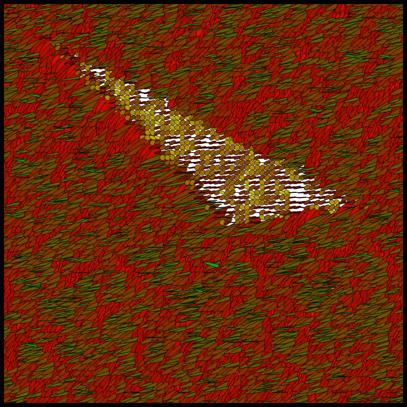 Flow Field Circles Triangle #72