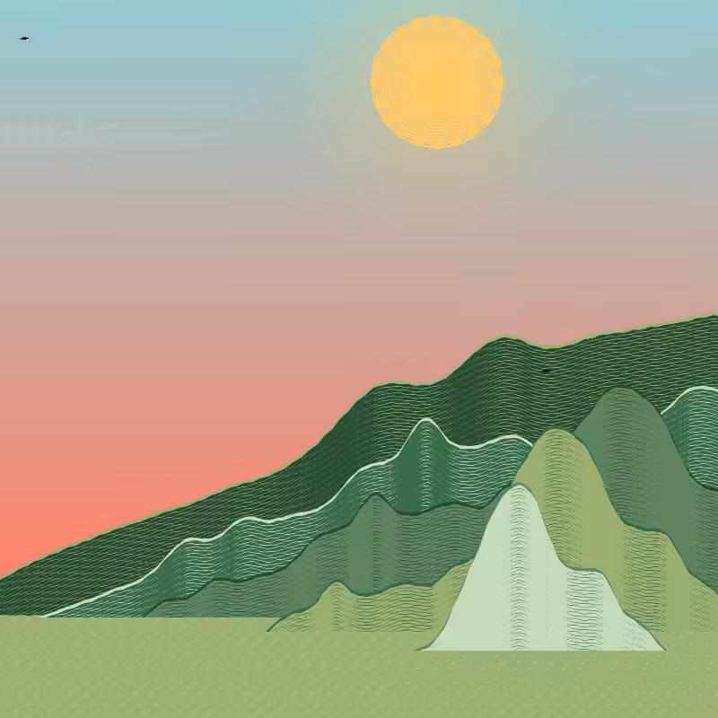 Painted Mountain Sunset #106