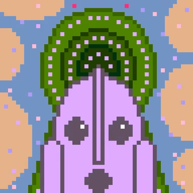 Haniwa (Kofun on the face and background ) series 1