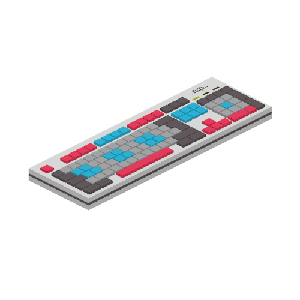 Voxel keyboard