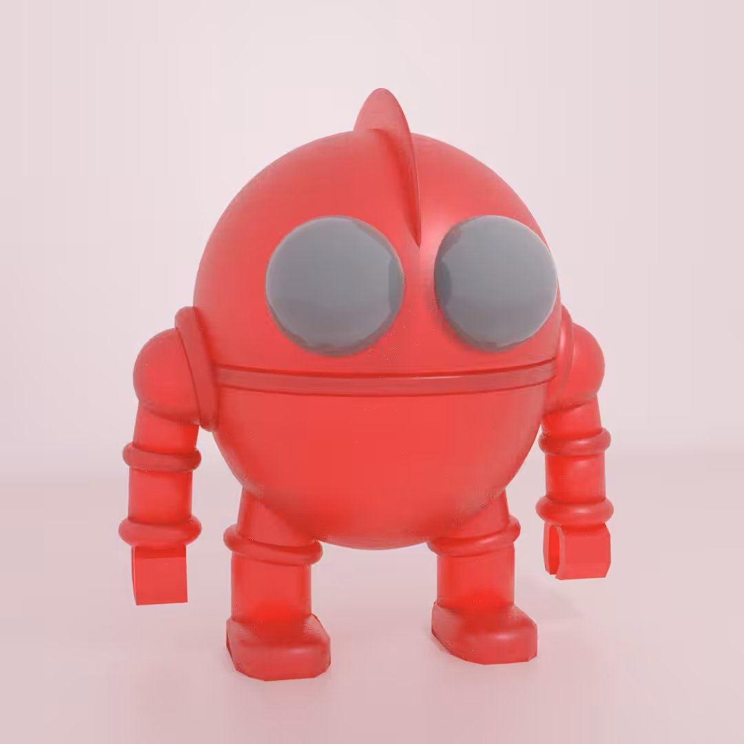 Lil Robos (Fire Red Glitter)