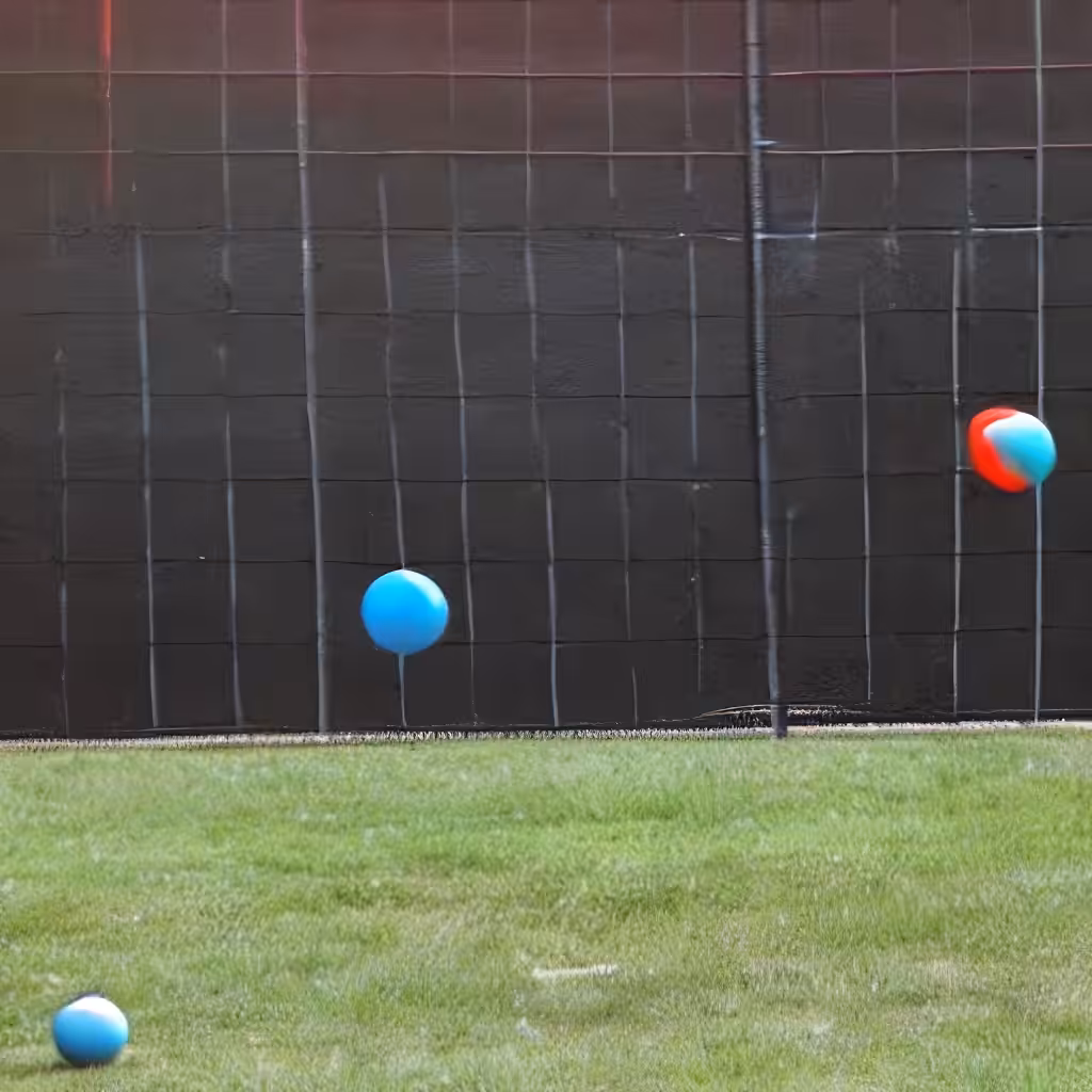 "three balls thrown in the air to get a straight line" attempt #26