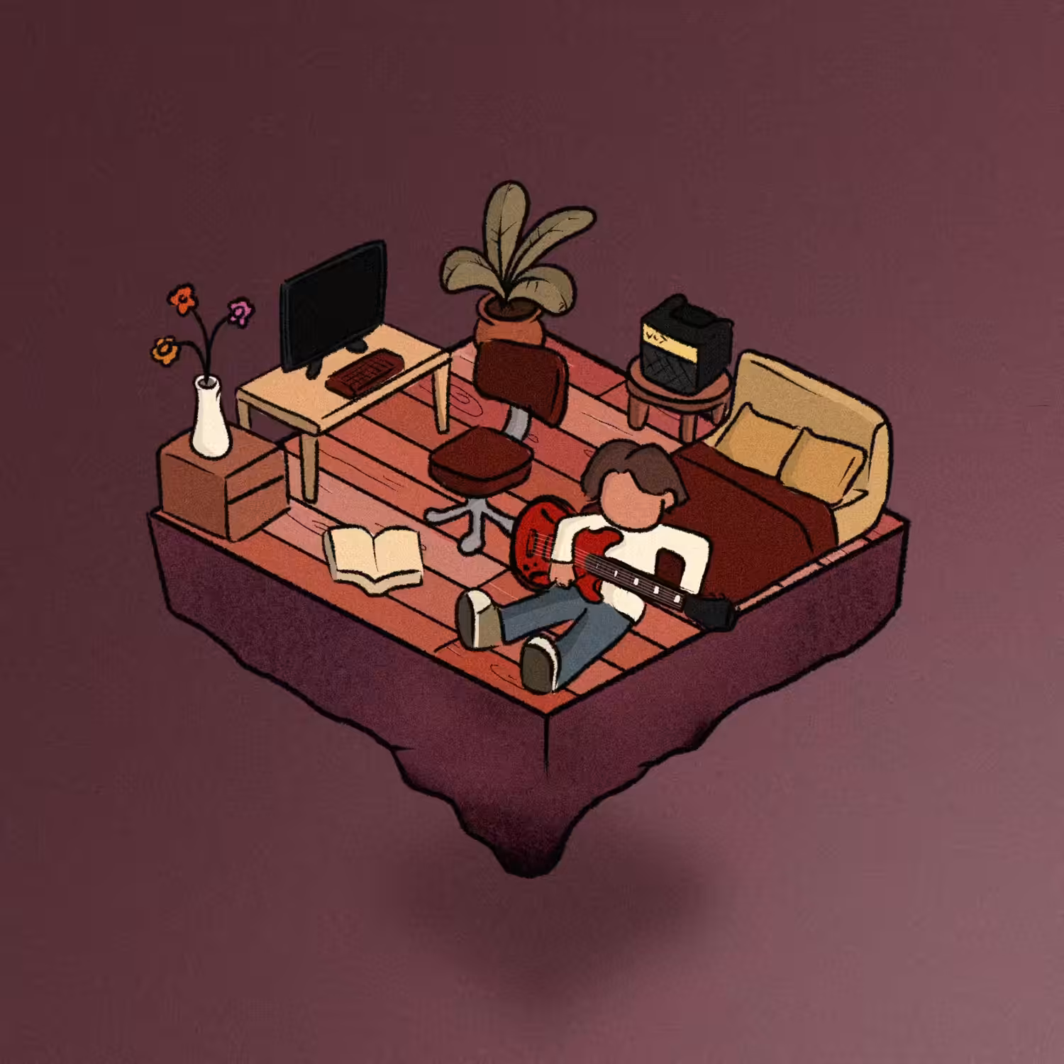 Lofi Roomies #70 ( Semi Sad Guitar )