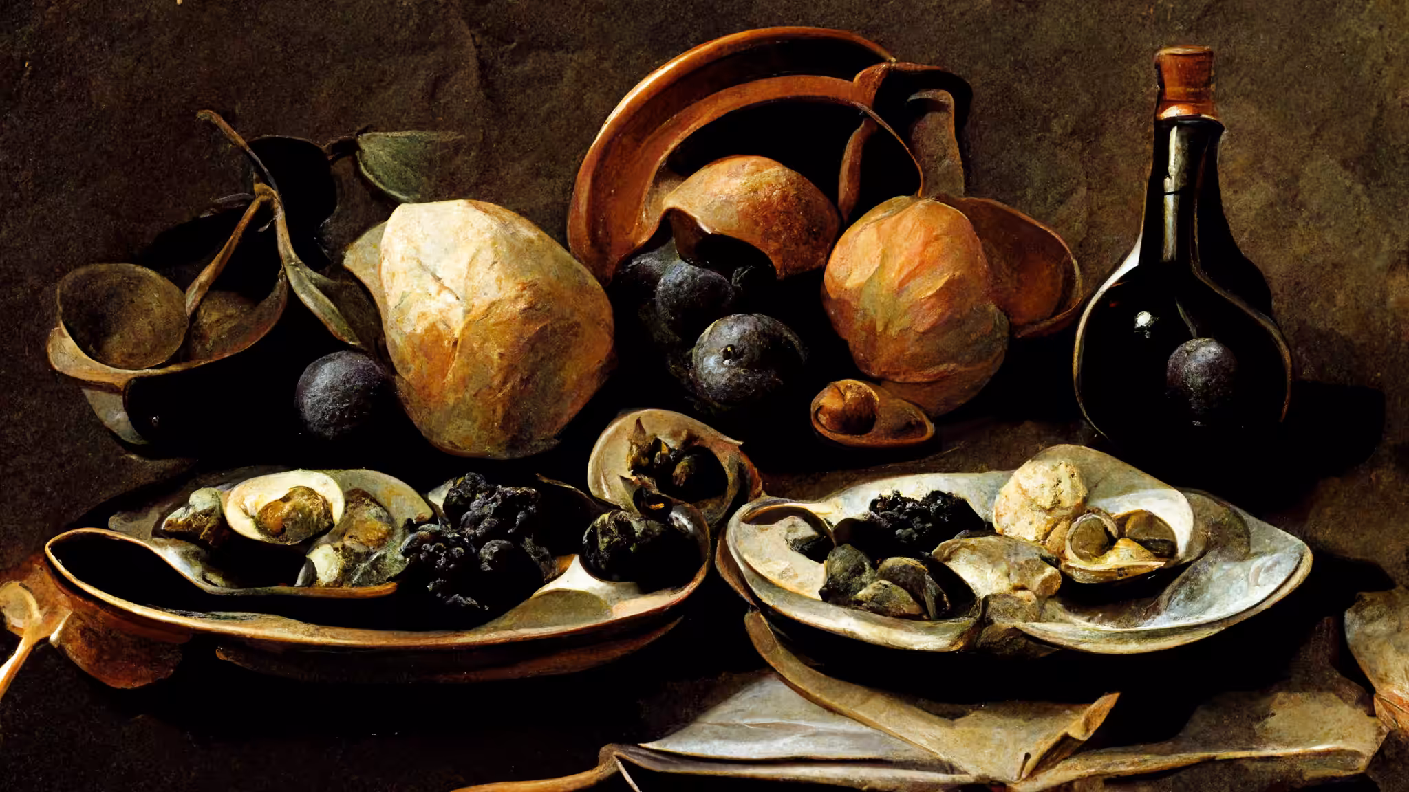 Still life with oysters