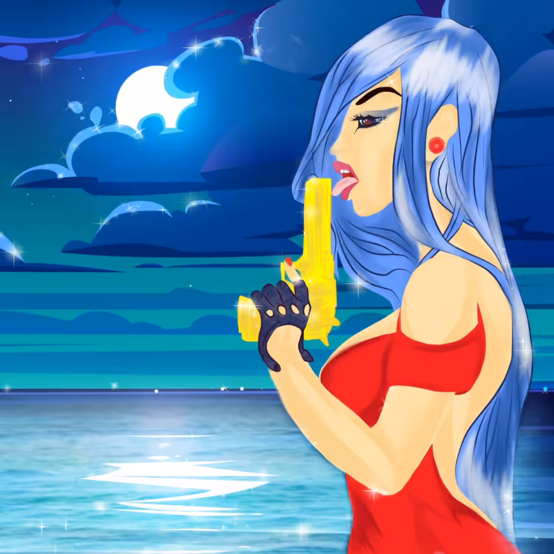 Girl with the golden gun