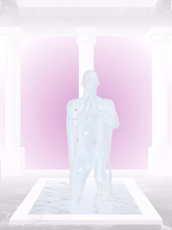 HeavenComputer: The Praying Ethereal Blue Man #4679