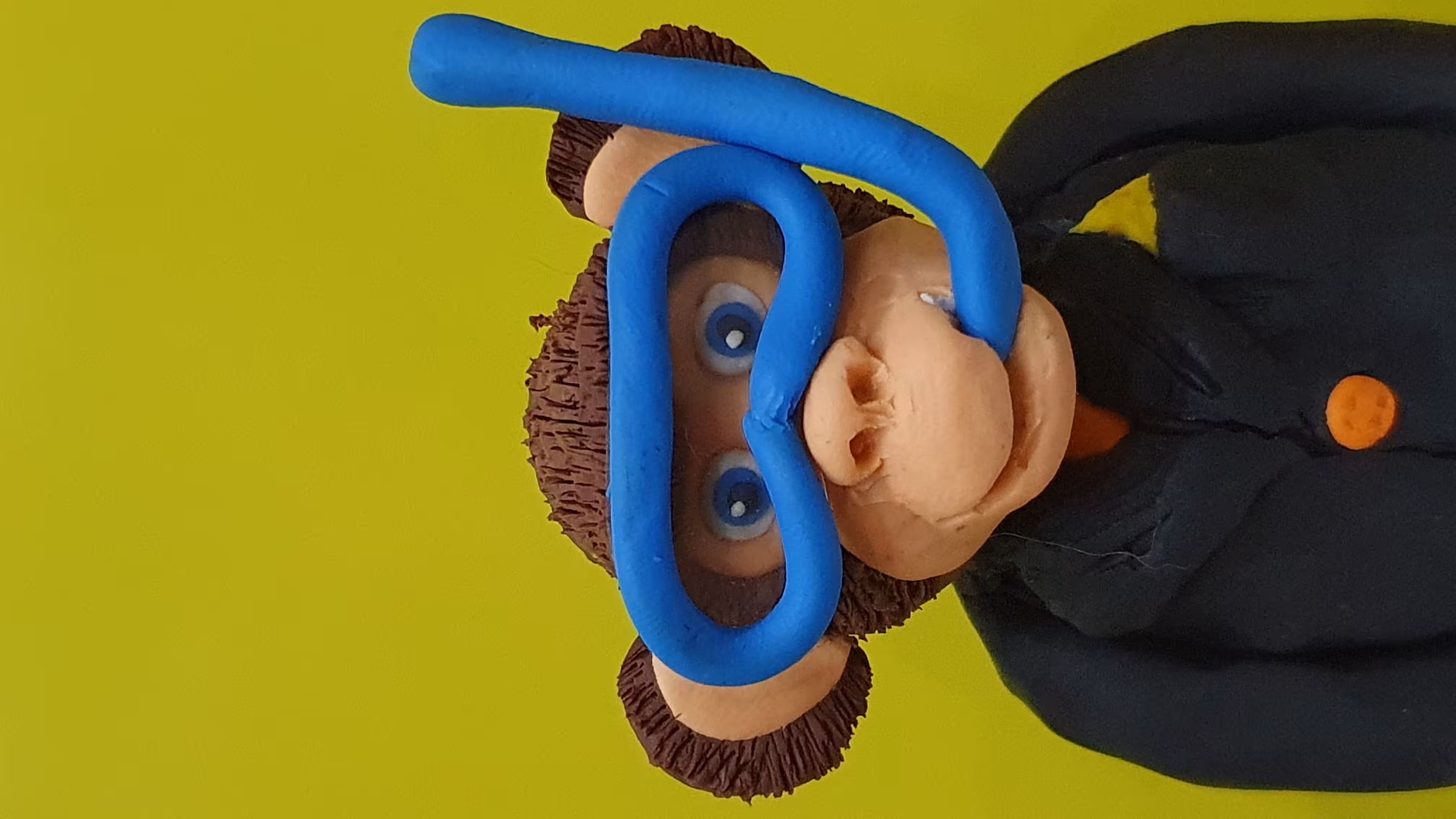 #28 Clay Collectible Scuba Diving Ape 