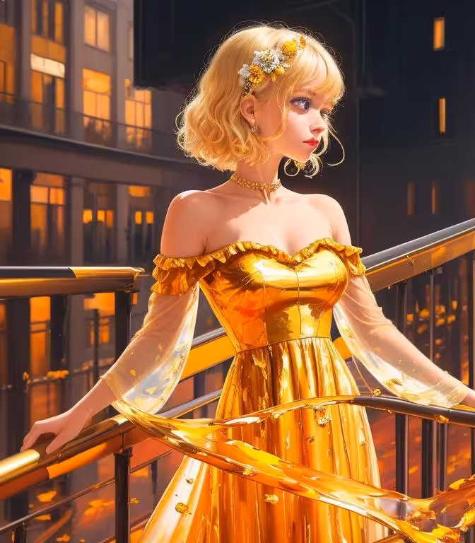 Lady in yellow 