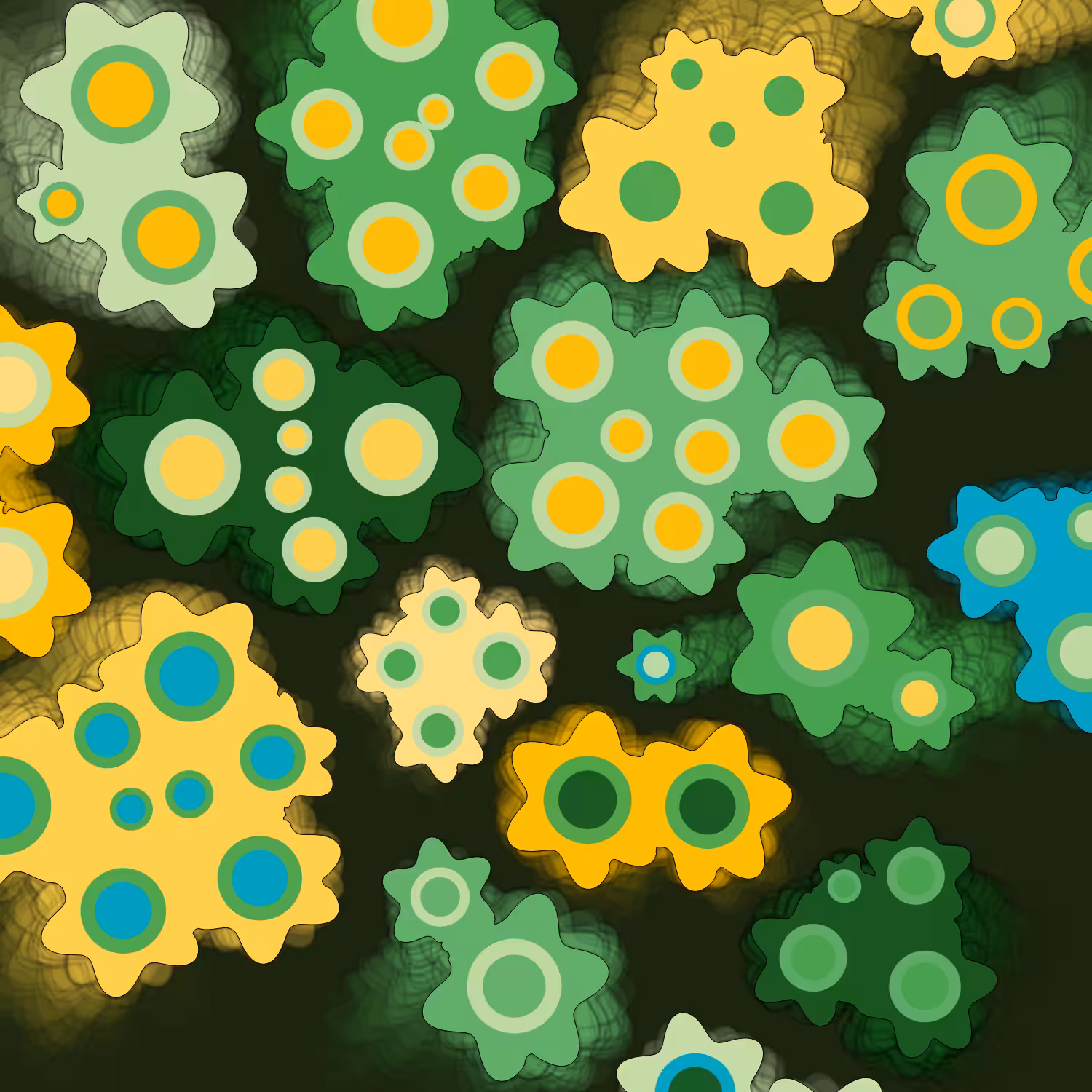Geometric colorful shapes (Free edition) #96