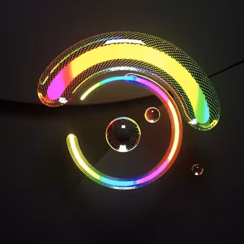 Dark Glass Series: Neon Eye 