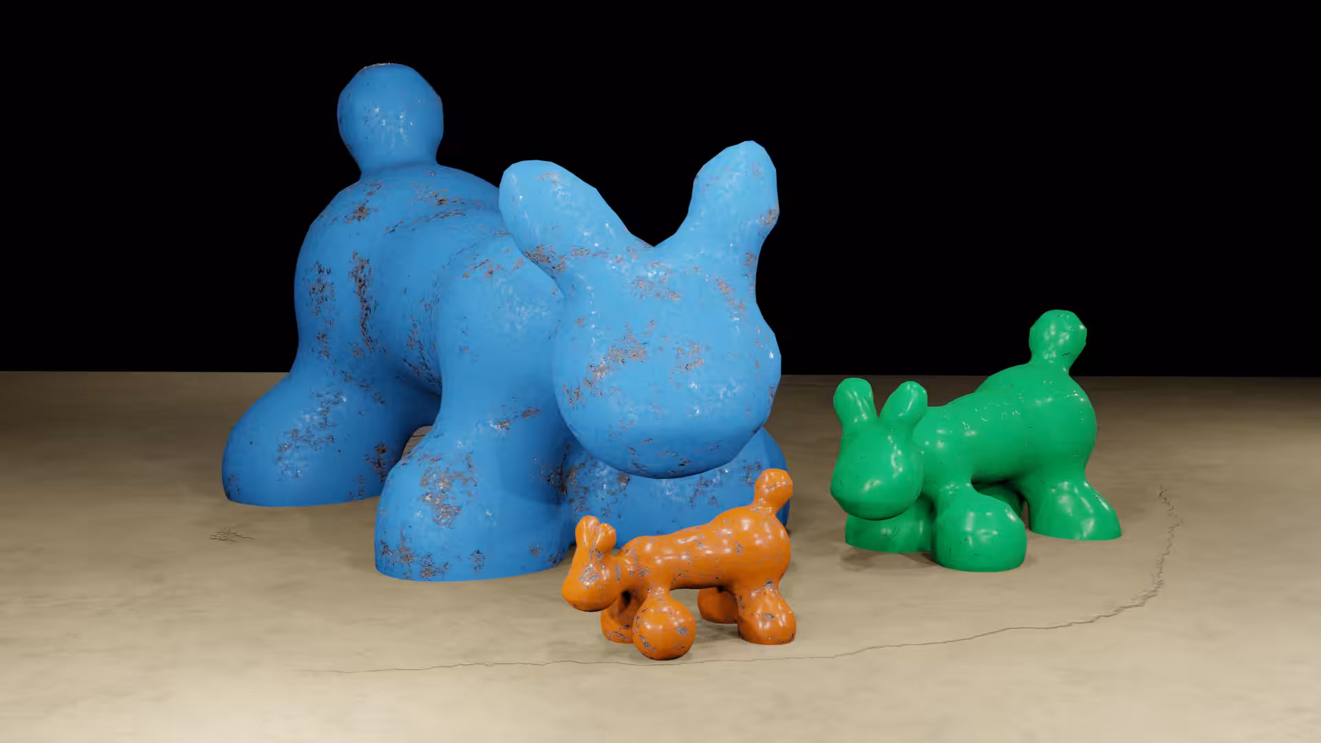 3D animal Sculptures