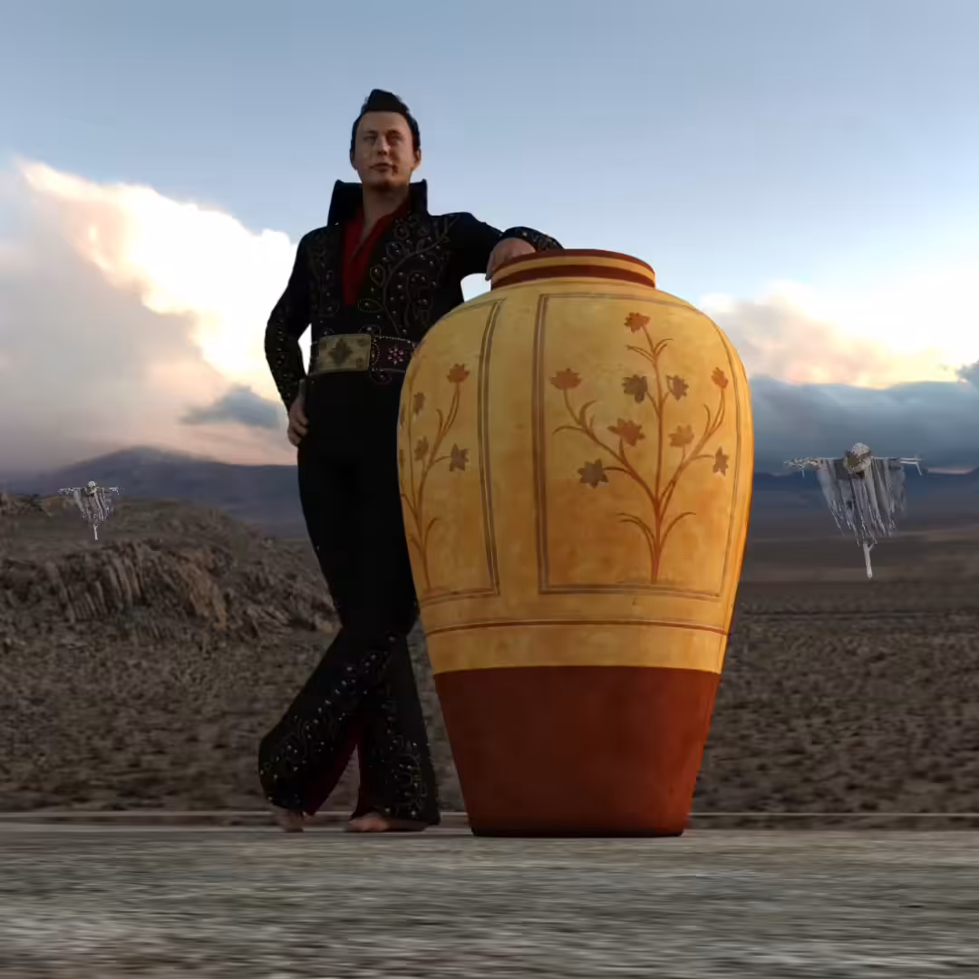 What is in the vase?
