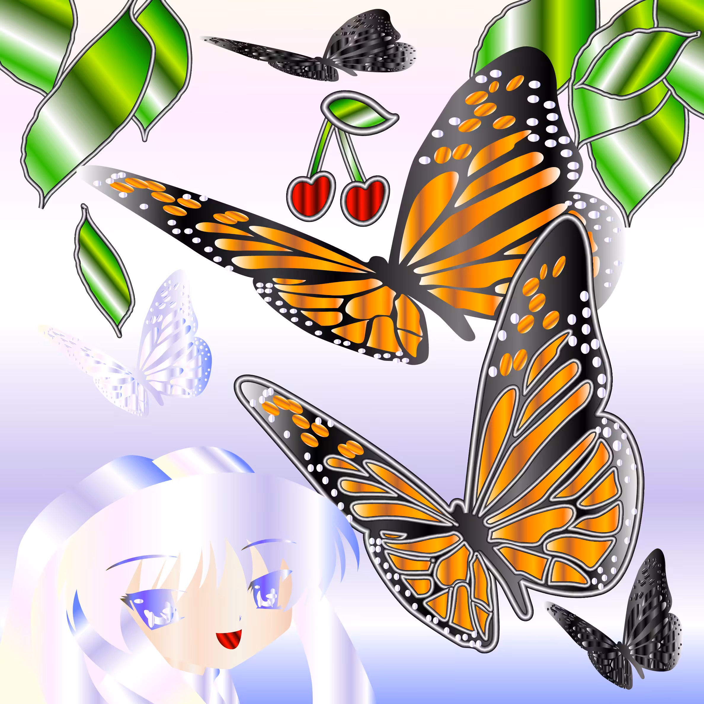mariposas de colores