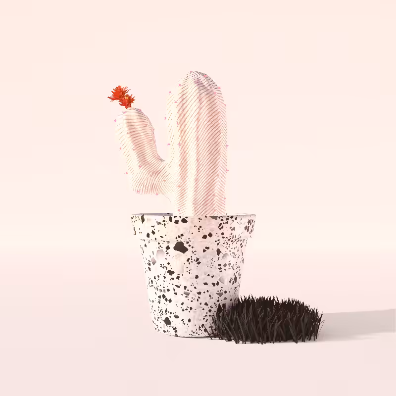 3D Crypto Cacti #31