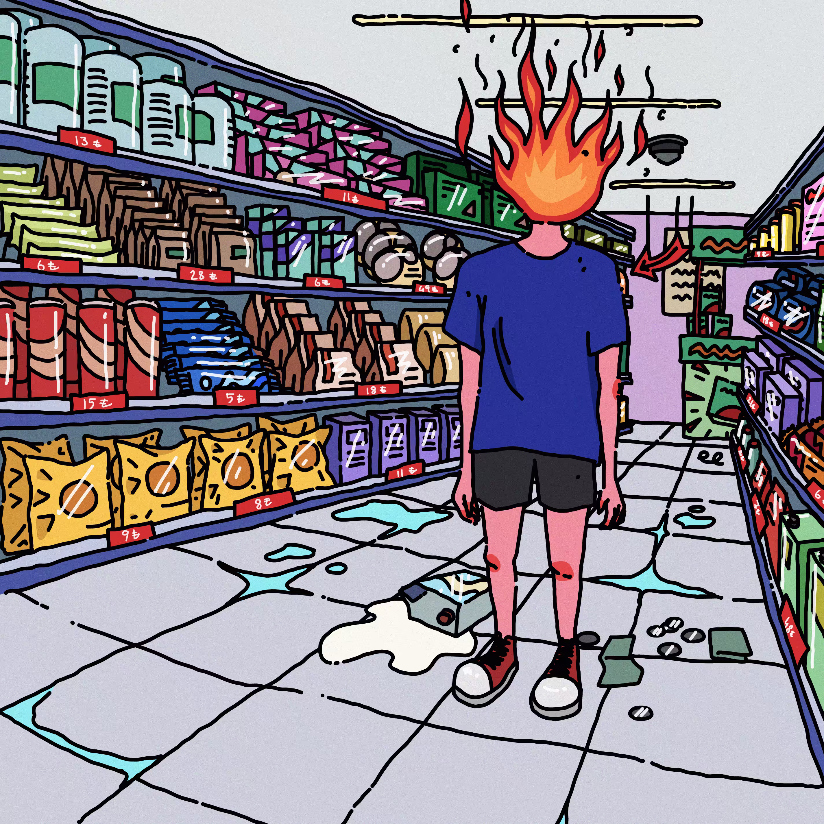 burning