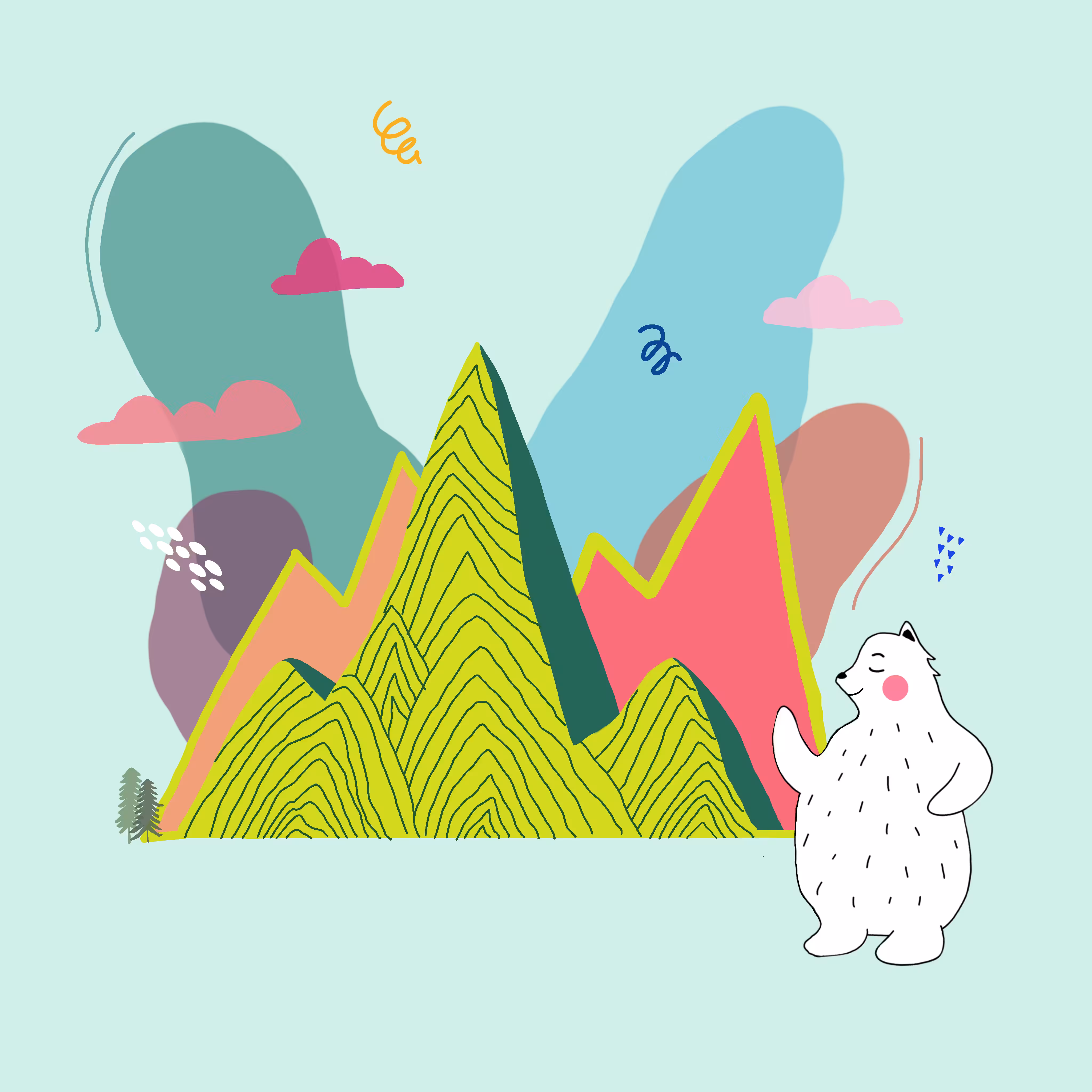 The bear and her playground