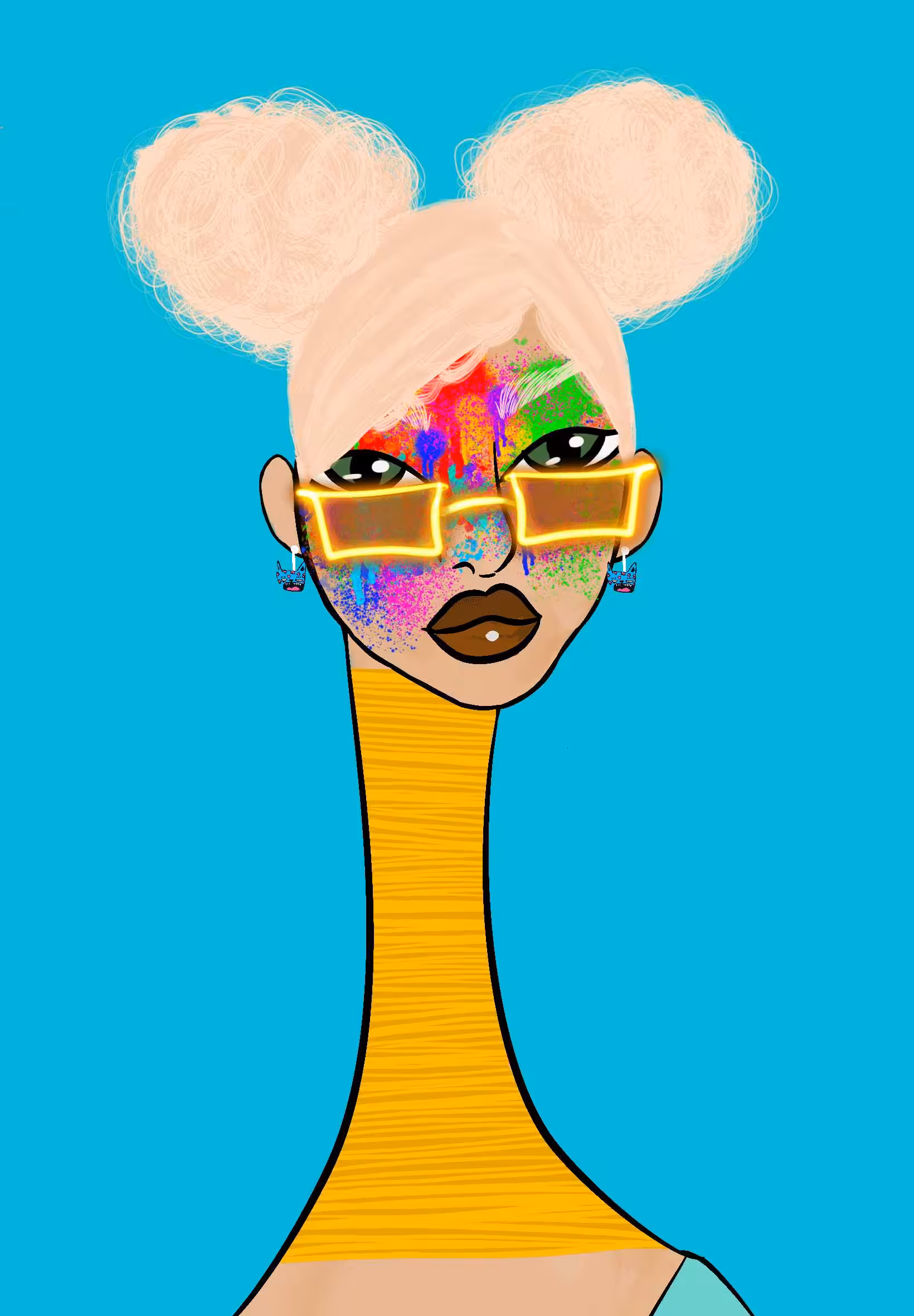 Long Neckie Lady #2977
