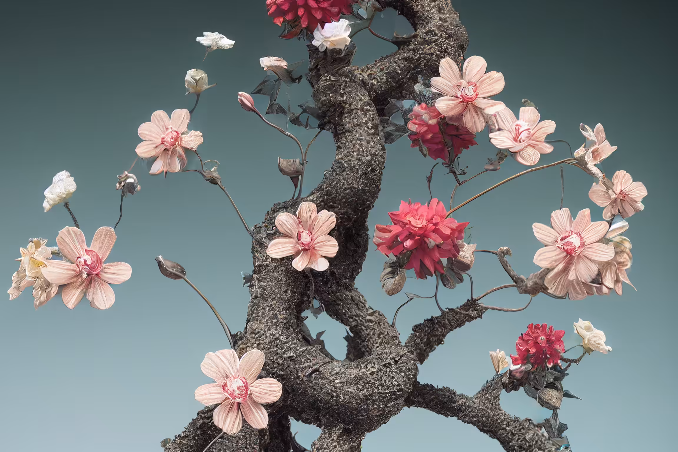Structures and Flowers #1