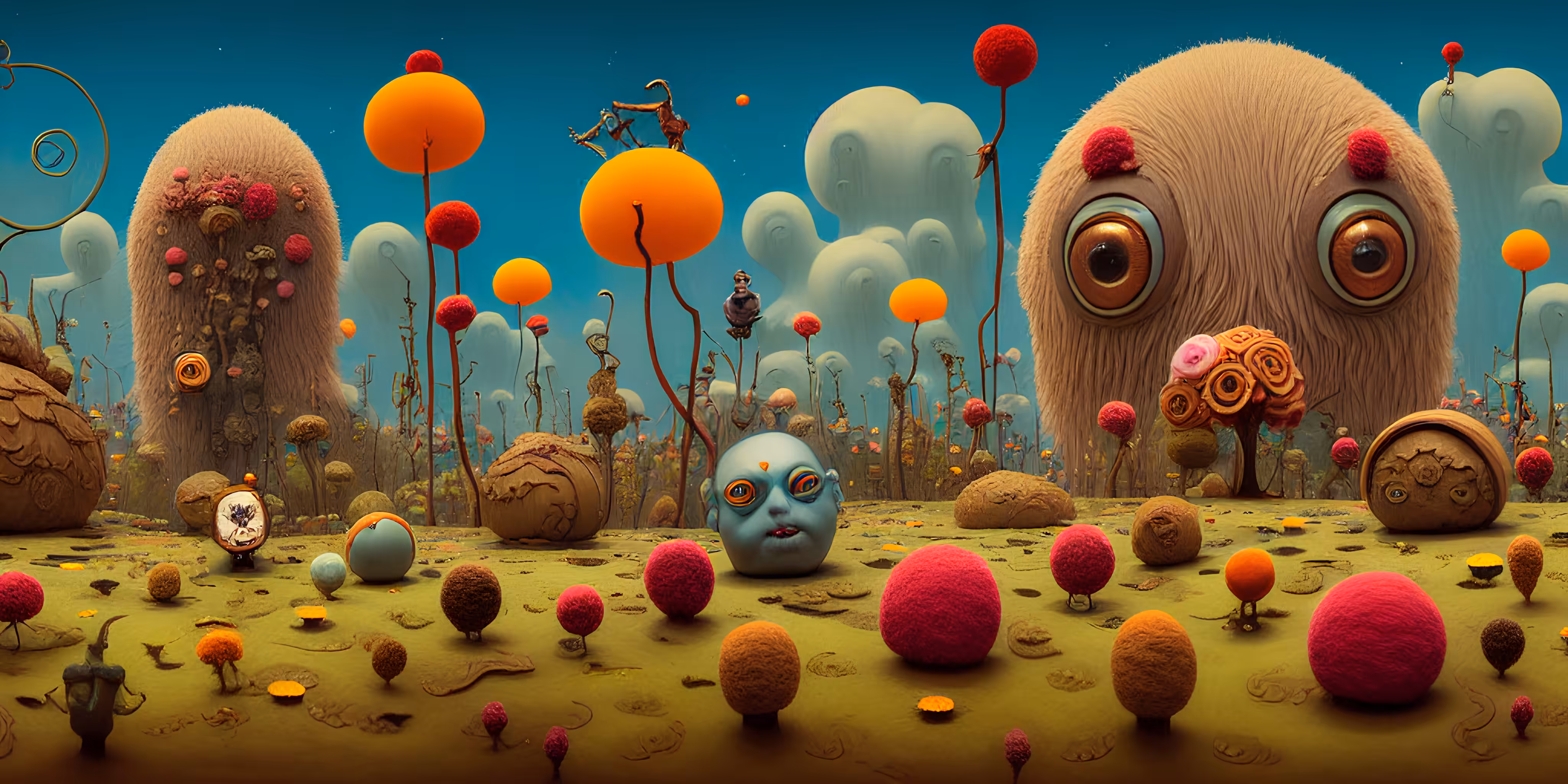 The Fluffy Giant in the Endless Valley of the Felted Marshmallows
