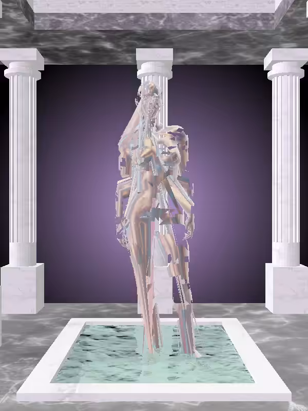 HeavenComputer: The Threatening Holographic Glow Woman #850