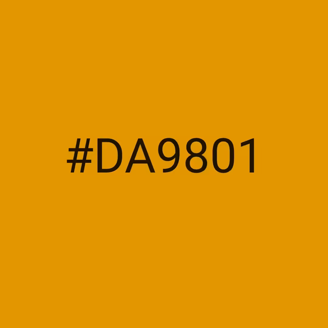 #DA9801 - RNG Color Experiment